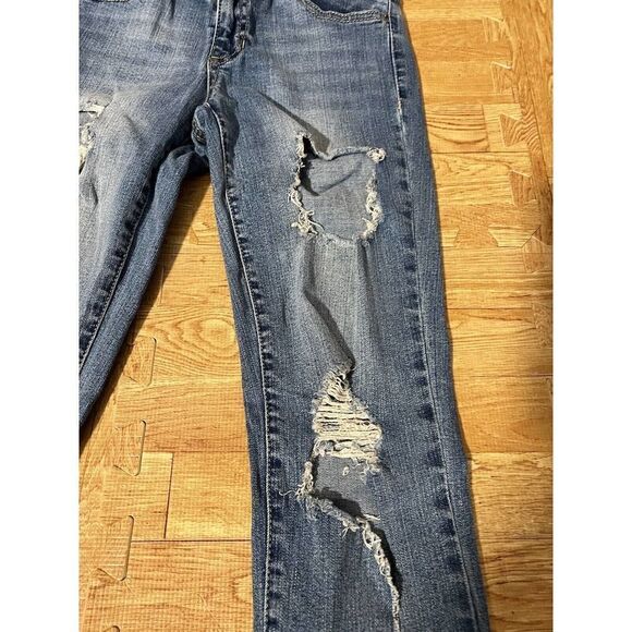 Women’s Size 0 Rue21 Mid Rise Ankle Jegging Ripped Jeans - Picture 4 of 12